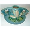 Image 3 : PAIR OF ROSEVILLE WATER LILY, 1943 CANDLESTICKS