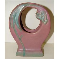 WELLER POTTERY TUTONE CIRCULAR VASE
