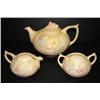 Image 1 : HULL POTTERY MAGNOLIA THREE PIECE TEA SET