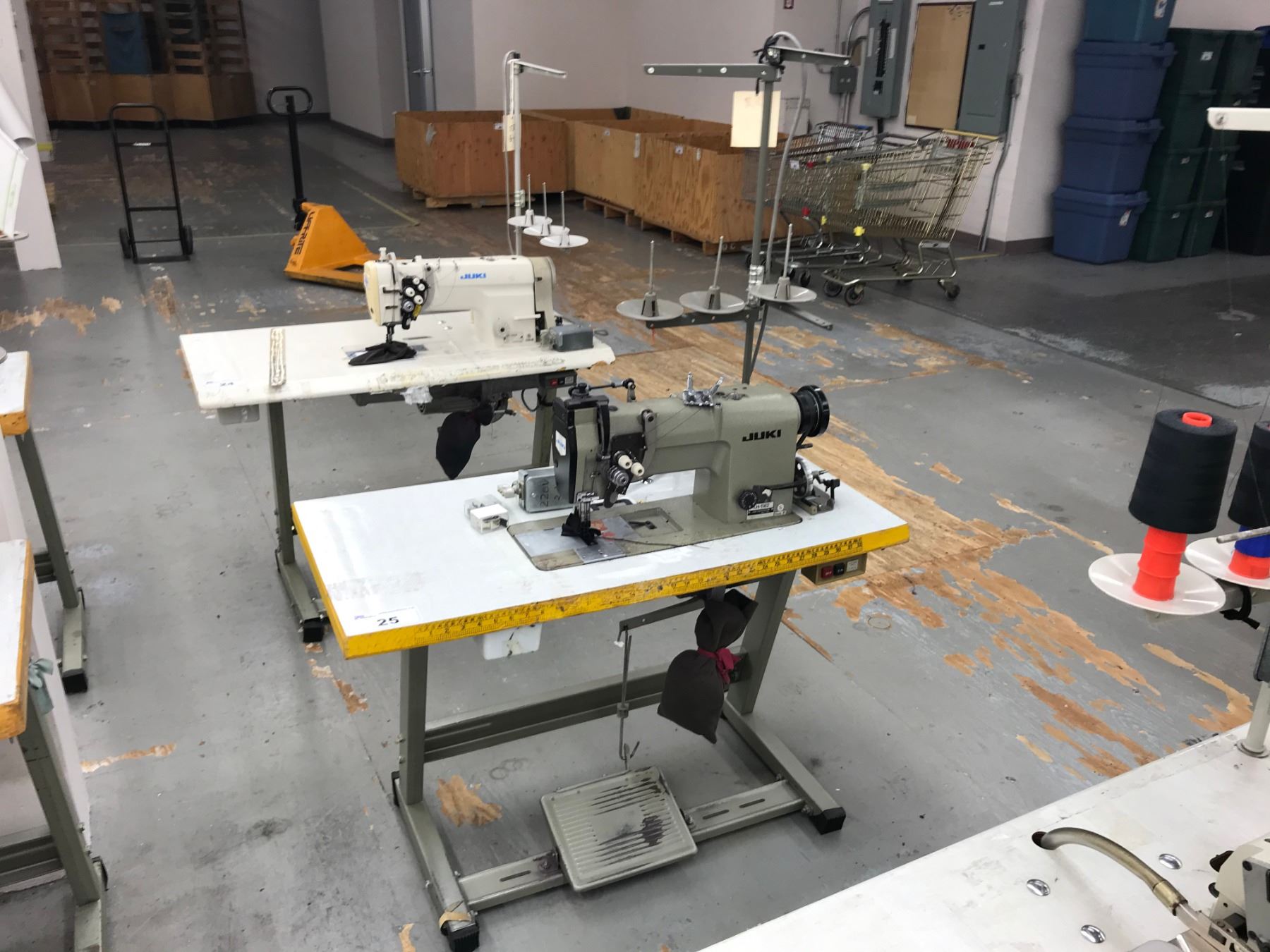 JUKI LH-1182 DUAL NEEDLE, 3 THREAD COMMERCIAL SEWING MACHINE - Able ...