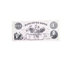 Django Bank of the De Soto Stack of Bills Movie Props
