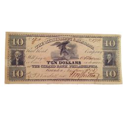 Django "Mississippi & Alabama Grand Bank of Philadelphia" Note Movie Props