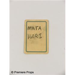 Inglourious Basterds Mata Hari Playing Card Movie Props
