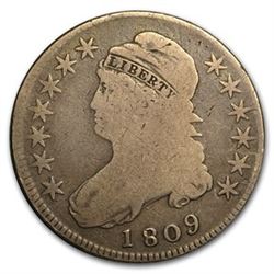 1809 Capped Bust Half Dollar VG