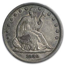 1839 Liberty Seated Half Dollar XF-Plus