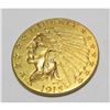 Image 1 : 1915 $ 2.5 Gold Indian Quarter Eagle