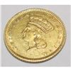 Image 2 : 1857 Type III VF Plus $ 1 Gold Coin