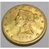 Image 1 : 1894 $ 10 Gold Liberty Eagle High Grade