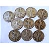 Image 1 : (10) Walking Liberty Half Dollars - 90%-Random