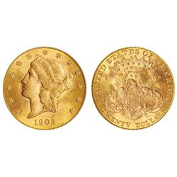 1903 S $20 Gold Liberty Double Eagle High Grade