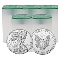 5 Rolls - 100pcs Total - 2016 US Silver Eagles