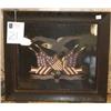 Image 1 : FRAMED EXPORT EMBROIDERY OF AN EAGLE