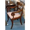 Image 2 : SET OF SIX MAHOGANY SABER LEG DINING CHAIRS 