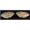Image 1 : MATCHING PAIR OF ROSE MEDALLION VEGITABLE DISHES 