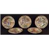 Image 1 : SET OF FIVE MATCHING ROSE MEDALLION LOW BOWLS 