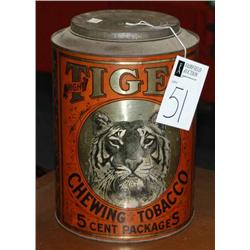 TIGER CHEWING TOBBACO TIN