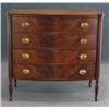 Image 1 : SHERATON MAHOGANY BOW FRONT CHEST 