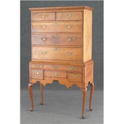 QUEEN ANNE MAPLE HIGHBOY 