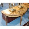 Image 1 : PINE DEMILUNE CONSOLE TABLE 