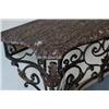 Image 2 : FRENCH WROUGHT IRON AND TOLE CONSOLE TABLE 