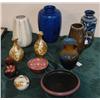 Image 1 : GROUP OF ELEVEN ENGLISH ART POTTERY ITEMS 