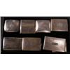 Image 1 : GROUP OF 7 STERLING SILVER CIGARETTE CASES/CARD C