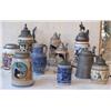Image 1 : GROUP OF 10 BEER STEINS 