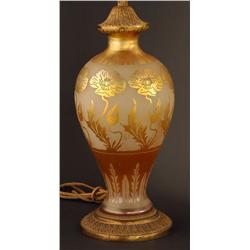 STEUBEN ACID CUT BACK  LAMP BASE