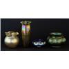 Image 1 : (4) GROUP OF THREE CONTINENTAL ART GLASS  VASES A