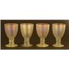 Image 1 : FOUR CARDER STEUBEN AQUAMARINE GLASS  GOBLETS 