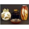 Image 1 : GROUP OF FOUR ART GLASS PIECES 
