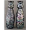 Image 1 : PAIR OF BOHEMIAN ART GLASS VASES 