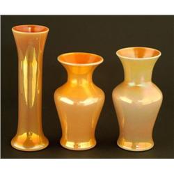 THREE IMPERIAL ART GLASS 