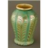 Image 1 : GREEN  ART GLASS  VASE 