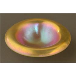 STEUBEN GOLD AURENE ON CALCITE GLASS BOWL 