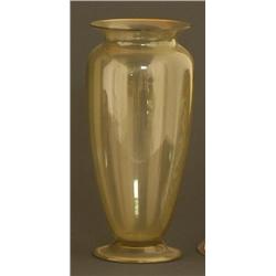 STEUBEN TOPAZ GLASS VASE 