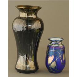 PAIR OF ART GLASS VASES 