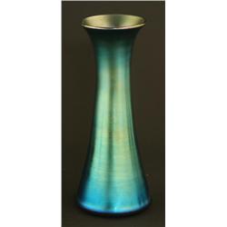 STEUBEN BLUE AURENE VASE 