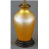 Image 1 : DURAND GOLD ART GLASS LAMP BASE 