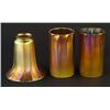 Image 1 : THREE AMERICAN GOLD ART GLASS SHADES 