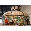Image 1 : STAINED GLASS HANGING DOME with fruit, 