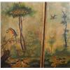 Image 2 : PAINTED FOUR PANEL SCREEN, each panel 7