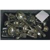 Image 1 : TRAY LOT OF MISCELLANEOUS SILVER FLATWA