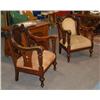 Image 1 : PAIR OF VICTORIAN PARLOR ARMCHAIRS 