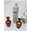 Image 3 : THREE VASES AND CROCKERY