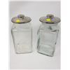 Image 1 : TWO CANDY JARS WITH LIDS