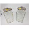 Image 1 : TWO CANDY JARS WITH LIDS