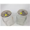 Image 2 : TWO CANDY JARS WITH LIDS