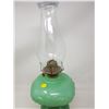 Image 3 : GREEN PRINCESS FEATHER #2 COAL OIL LAMP