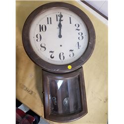 NEW HAVEN CLOCK AND PENDULUM (25  TALL, 15.5  WIDE)